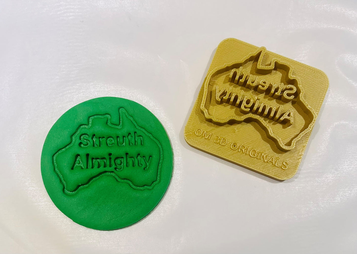 Aussie Themed Embossing Stamp -  Streuth Almighty