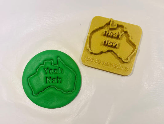Aussie Themed Embossing Stamp -  Yeah Nah